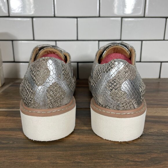 Naturalizer Emme Womens Size 6.5 Shoes Multicolor Snake Print Wedge Oxford - Picture 4 of 12